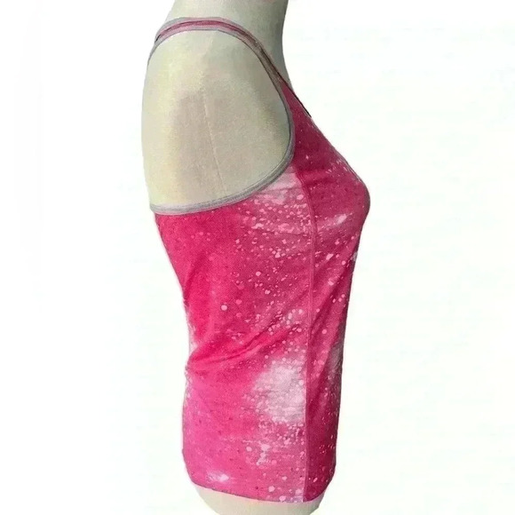 Nike Dri-Fit Pink White Women’s Tank Top Small Racer Back - Picture 3 of 7